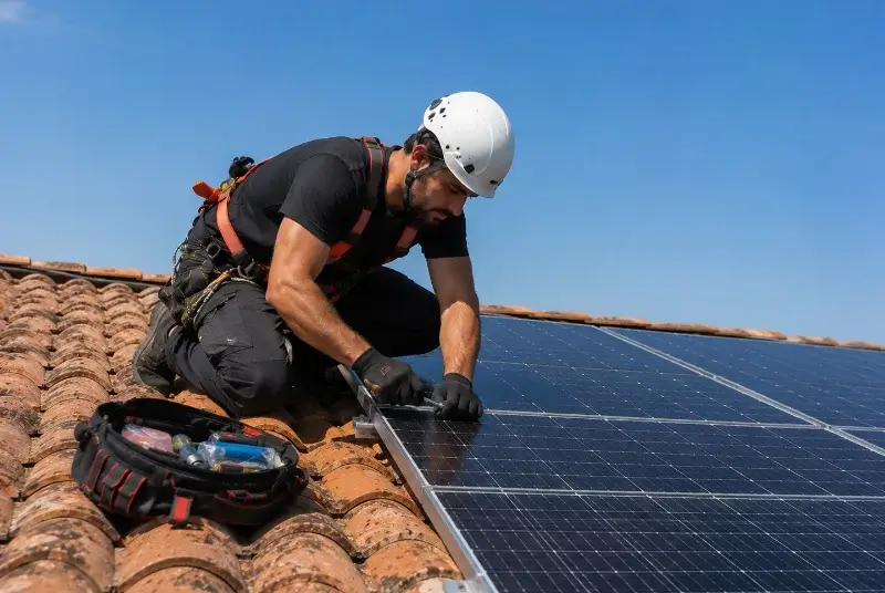 Maintenance et monitoring de panneaux solaires à Mairé-Levescault