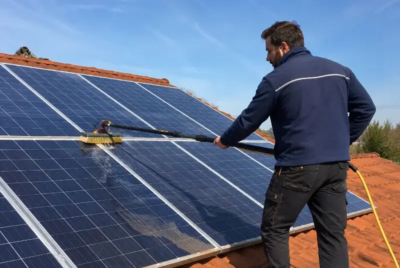 Nettoyage et entretien de panneaux solaires à Mairé-Levescault